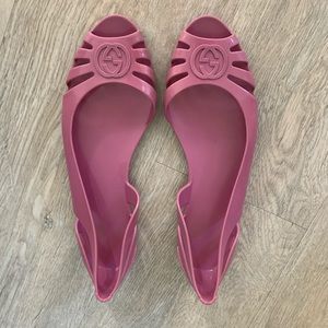 Gucci jelly sandals 10